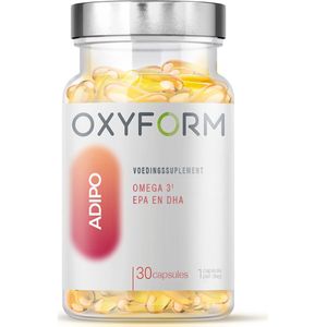 Oxyform Adipo I Voedingssupplementen I Ultra Geconcentreerde Visolie I 30 capsules I verfijnd silhouet Boost I 1 Maand Kuur I Anti Jojo I EPA-DHA I Biologische Knoflook, Olijfolie