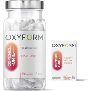 Oxyform Oxychol Forte Cholesterol I 60 capsules I Plantaardig voedingssupplement I Fytosterolen, cholesterol, planten, koriander, vitamine B8 I Natuurlijk alternatief voor rode rijstgist ²