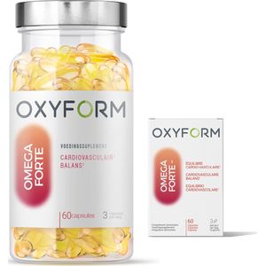OXYFORM omega 3 vette visolie / 60 capsules/OMEGA FORTE/Booster Concentratie/Rijk aan Omega 3 3000 mg / 1050 mg EPA / 750 DHA/Voedingssupplement/Hoge kwaliteit