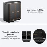 Prullenbak - Zwart - Kunststof