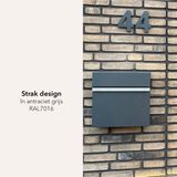 Brievenbus - Staal - Zwart - Met Sleutel