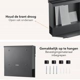 Brievenbus - Staal - Zwart - Met Sleutel