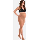 MAMSY - Comfortabele Sheer - Zwangerschapspanty - Cognac - 20 denier - XXL
