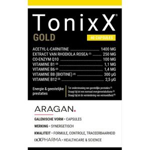 TonixX® GOLD - Voedingssupplement - Hooggedoseerd - 60 Capsules