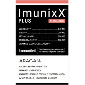 ImunixX®PLUS - Voedingssupplement - Ondersteuning Luchtwegen - Hoog Gedoseerd
