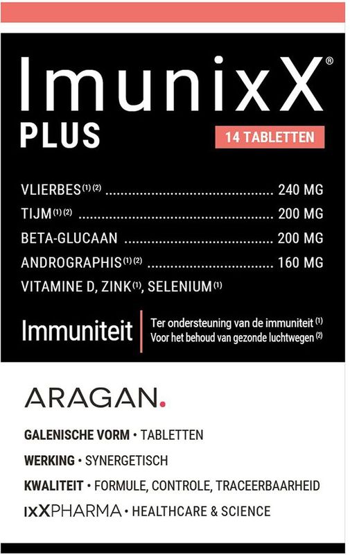 ImunixX®PLUS - Voedingssupplement - Ondersteuning Luchtwegen - Hoog Gedoseerd