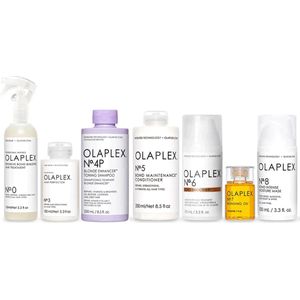 OLAPLEX Blond haar pakket No.0 + 3 + 4P + 5 + 6 + 7 + 8