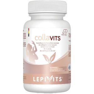 Collavits | 60 plantaardige capsules | Hoog biobeschikbaar collageen | Made in Belgium | LEPIVITS