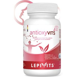 Antioxyvits | 60 plantaardige capsules | Zorg voor je cellen! | Dit supplement bevat een synergie van mineralen, carotenoïden, alfaliponzuur, co-enzym Q10 en vitamines C en E | Made in Belgium | LEPIVITS