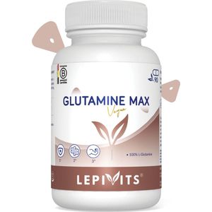 Glutamine max | 90 plantaardige capsules | Made in Belgium | LEPIVITS