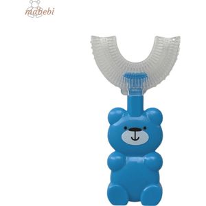 Mabebi MBB-TBL - 360° U-vormige kindertandenborstel - peuter tandenborstel - siliconen tandenborstel