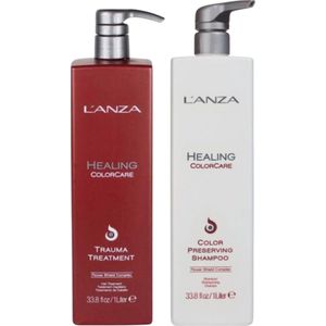 L'Anza - Healing Color Care - Color Preserving Trauma Treatment - 1000 ml & Lanza Healing Colour Care - 1000 ml - Shampoo