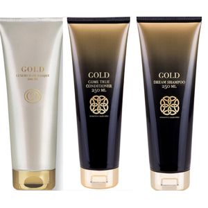 GOLD DREAM SHAMPOO & COME TRUE CONDITIONER 250 ML & Gold Luxury Hair Masque 200ml