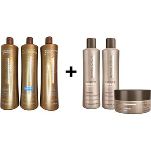 Ecokeratin + Na keratine behandeling shampoo en conditioner en Masker