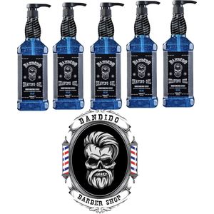 Bandido Shaving Gel for Men Blue - 1000 ml - Scheergel 5 X STUKS