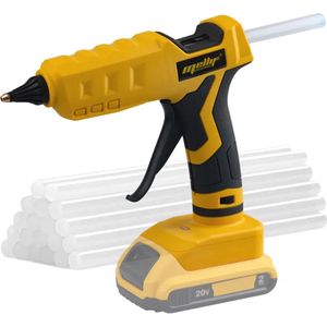 Mellif - Draadloos Lijmpistool voor DeWalt 18V Gereedschapsaccu's - Incl. 20 lijmsticks - 100 Watt (geleverd zonder accu en lader)