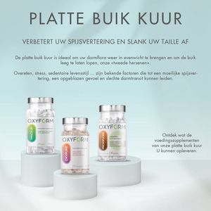 1 maand kuur platte buik – Voedingssupplementen met natuurlijke extracten – Vetverbrander , Probioticum , Verteringscomfort - Controleert de silhouet – Verbetert de spijsvertering. Versterkt de darmflora