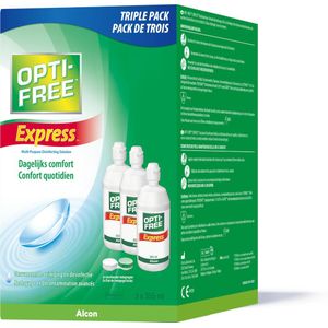 OptiFree Express 3x355ml - lenzenvloeistof - zachte lenzen