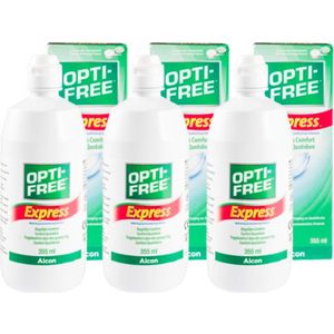 OptiFree Express 3x355ml - lenzenvloeistof - zachte lenzen