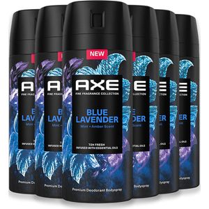 Axe - Deodorant Man - Fine Fragrance Spray - Blue Lavender - 6 x 150 ml - Voordeelverpakking