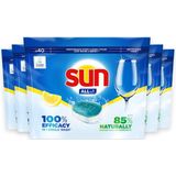 Sun - All-in-1 Lemon - 100% Oplosbare Tabletfolie - 5 X 40 Stuks - 200 Vaatwastabletten