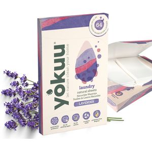 YOKUU Probiotische Wasstrips - 64 Wasbeurten - Lavendel - Ecologisch Wasproduct
