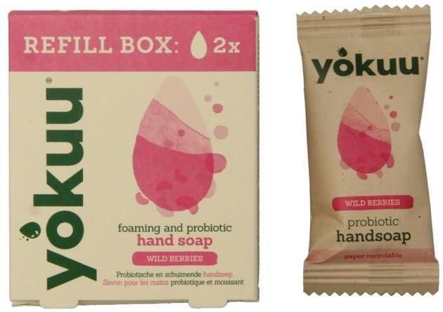 Yokuu - Handzeep - Wild Berries - Probiotisch - Refill Box (2st)