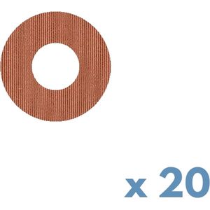 tinsulin - fixtape sensorpleister ringpleister voor Simplera sensor - Dexcom G7 - Freestyle Libre 2 - beige - set van 20 stuks