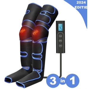 Massage Apparaat - Voetmassage - Beenmassage Apparaat - Bloedsomloop - Lymfedrainage - 10 Watt - 35 ℃/45 ℃/55 ℃ - Oplaadbaar