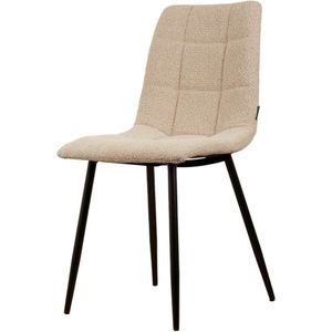 Elise Eetkamerstoel - Beige - Boucle