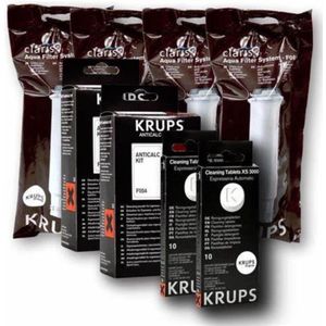 4x krups F088 waterfilter - 2x F054 ontkalker - 2X XS3000 reinigingstablet
