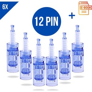 Dermapen naalden 12 pin - Microneedling cartidges - Mesotherapie - Vervangende naaldkoppen - Opzetstuk dermapen - Anti-aging - Huidverzorging - Geschikt voor Dr.Pen A6/A1/E30/M5/M7/N2/MyM - 5 stuks + Sprayflesje 50 ml per bestelling