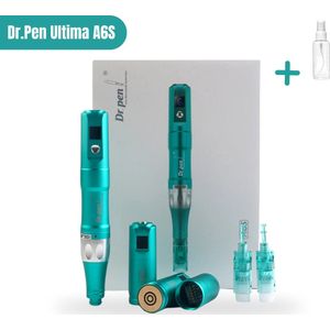 Nieuwe Dr.Pen Ultima A6S - Draadloos Dermapen - Microneedling pen - Mesopen - Met 2 batterijen - Gratis sprayflesje voor desinfectie (merk esterance)