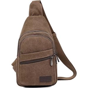 Crossbody Small-Bag! casual slingbag - Bruin - Sportieve multifunctionele schoudertas