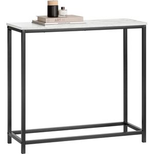 Console tafel - Marmer Look - Dressoir - Metaal - MDF - klassiek - 80x75x30cm - Prachtig Design - Stenberi