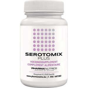 PharmaNutrics Serotomix Plus 60 V-caps⎮Verbetert de stemming⎮Mentaal in balans⎮Natuurlijk complex met Saffraan, Inositol, Groene thee extract, GABA, Vitamine D, Vitamines B