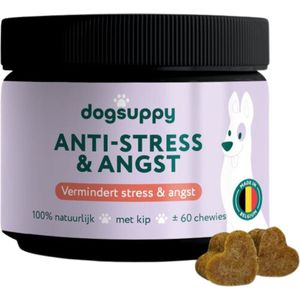 Dogsuppy - Anti-Stress en Angst Supplement - Natuurlijke Snoepjes - 100% Natuurlijk