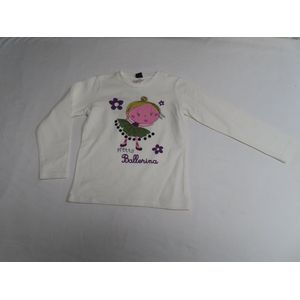 T shirt met lange mouw - Meisje - Creme - Ballerina - 2 jaar 92