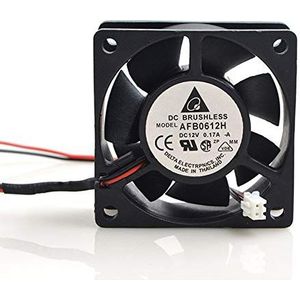 Delta 6025 AFB0612H 12V 6CM 0.15A 2-wire Inverter Computer Cabinet Power Supply Double Ball Fan