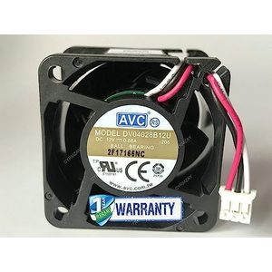 CYRMZAY Koelventilator voor AVC DV04028B12U -205 12V 0.66A 40 * 40 * 28MM 3Pin Koelventilator
