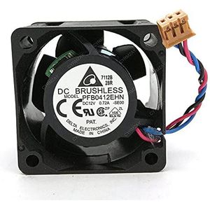 CYRMZAY Koelventilator voor DELTA PFB0412EHN SE00 PFB0412EHN-SE00 40 * 40 * 28MM 4CM 12V 0.72A 3Pin Koelventilator