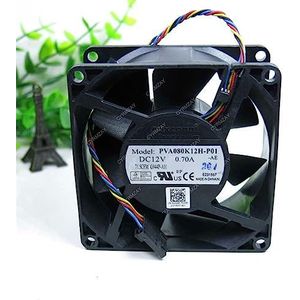 CYRMZAY Koelventilator voor FOXCONN PVA080K12H-P01 DC 12V 0.7A 80x80x38mm 4Pin Koelventilator