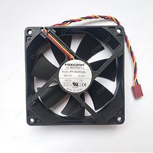 CYRMZAY Koelventilator voor FOXCONN PV902512L 12V 0.16A 90 * 90 * 25mm 3Pin Koelventilator