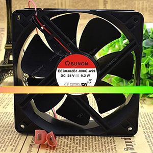 CYRMZAY Koelventilator voor SUNON EEC0382B1-000C-A99 24V 9.2W 2-Wire 12cm 12038 Ventilator
