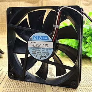 CYRMZAY Koelventilator voor NMB 4710KL-07W-B56 48V 0.24A 4-Wire 12CM 12025 Koelventilator
