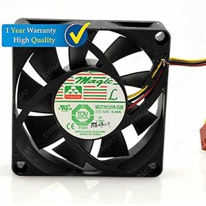 CYRMZAY Koelventilator voor MAGIC MGT7012YR-020 12V 0.43A 7020 7CM 3-Wire Ventilator silent Koelventilator