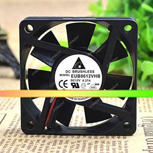 CYRMZAY Koelventilator voor Delta EUB0612VHB 12V 0.27A 6CM 6015 2-Wire Koelventilator