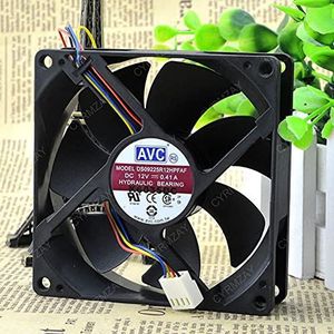 CYRMZAY Koelventilator voor AVC DS09225R12HPFAF 12V 0.41A 9025 9CM 4-pin PWM Koelventilator