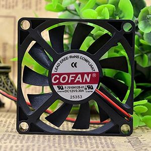 CYRMZAY Koelventilator voor COVentilator F-7010H12B-01 12V 0.30A 7CM 7010 2-Wire silent Koelventilator