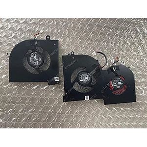 CYRMZAY CPU+GPU Koelventilator voor MSI GS65 MS-16Q2 16Q2-CPU-CW 16Q2-GPU-CW DC5V 0.5A